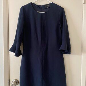 Banana Republic Navy dress with Ruffle Sleeves - Size 10